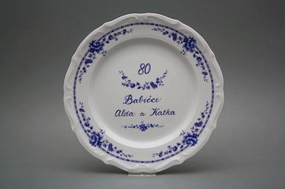 Dárkový talíř mělký 25cm Ofélie Maria Teresa Royal Blue ML č.1