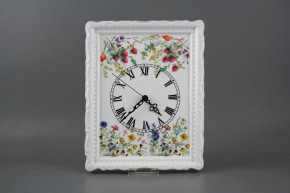 Luxusní porcelánové hodiny Kvetoucí louka BB